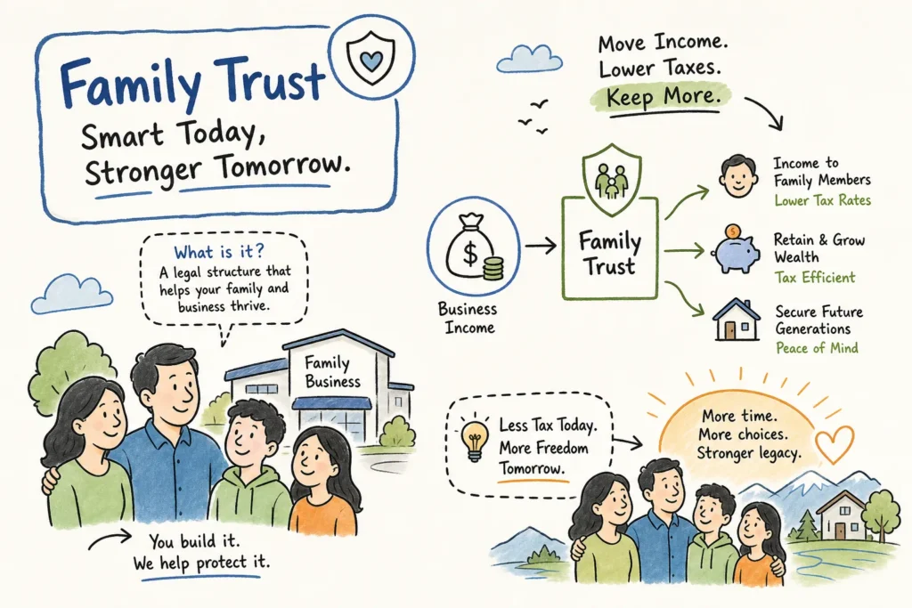 Family trust structure for a Canadian incorporated business